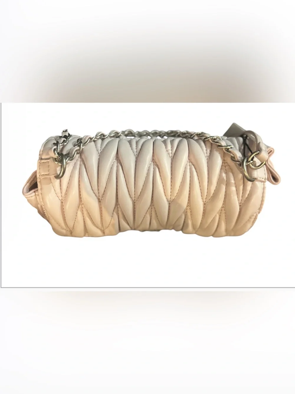 Steve Madden Quilted Crossbody Bag in Pale Pink